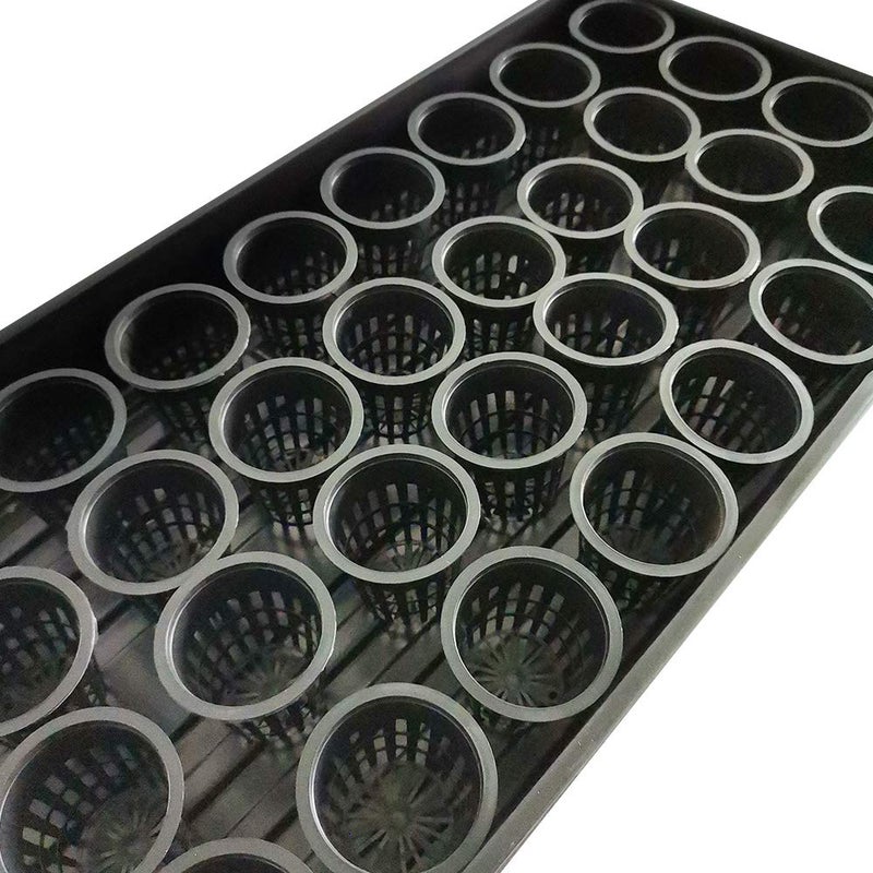 HORTIPOTS أواني هورتبوتس 2 بوصة مع تصميم حافة عريضة 2 بوصة وأغطية أواني شبكية عاكسة (مجموعة من 75) - Image 4